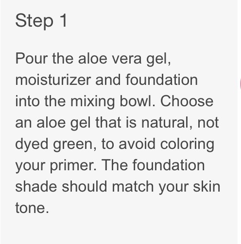 Homemade Face Primer