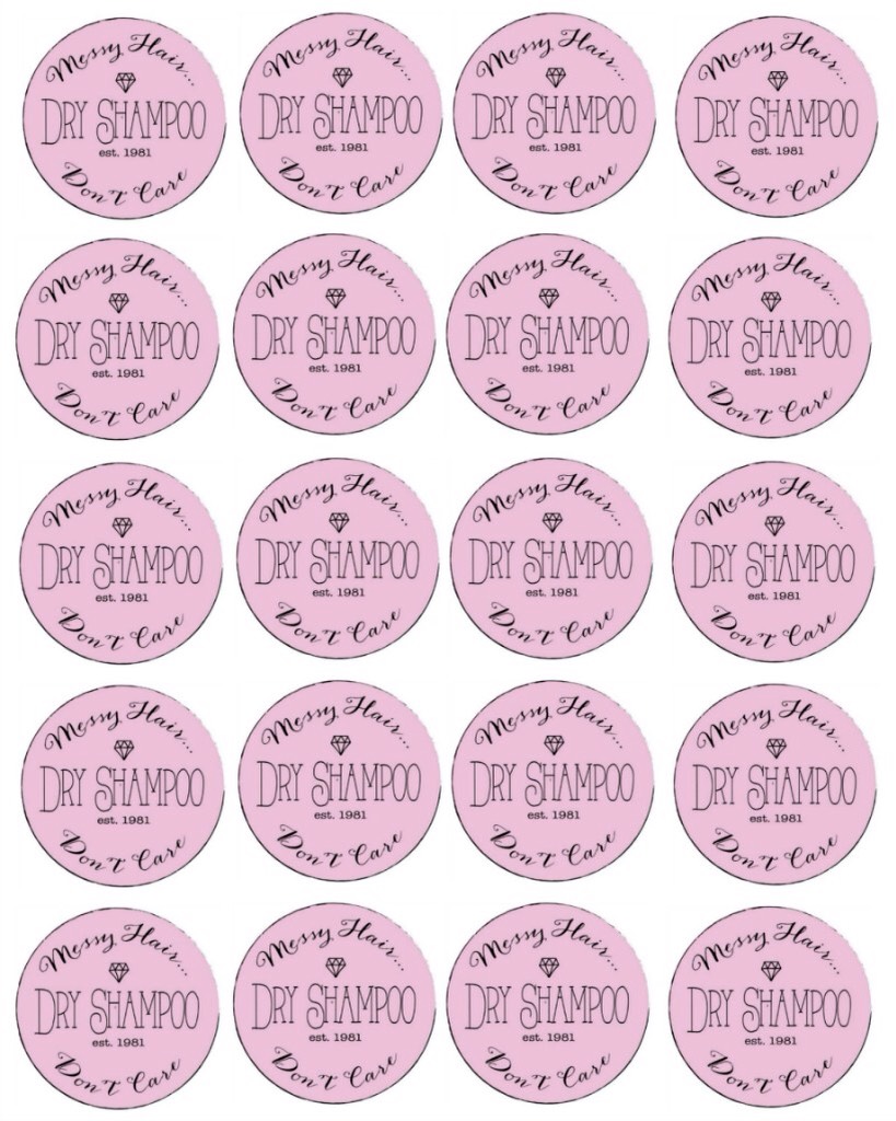 http://www.thirtyhandmadedays.com/2015/05/diy-dry-shampoo/

Click on link to get these labels 