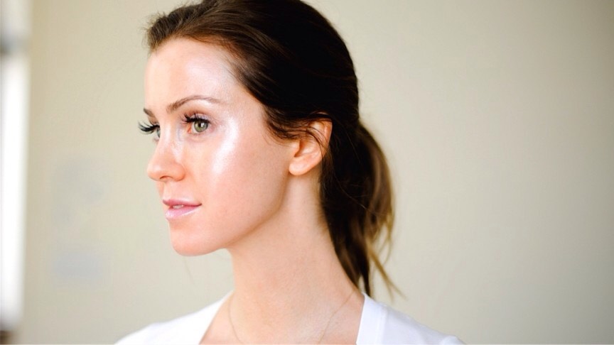 Dab Vaseline to your high points of face which will look something like this!