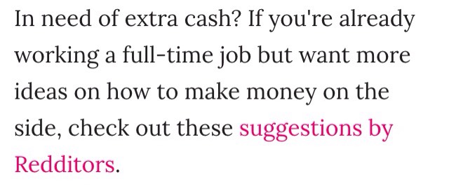 💸Totally Doable Ways To Make Extra Cash With A Full Time Job📉