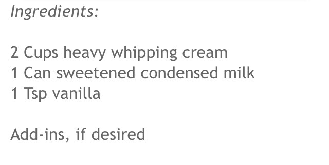 3 Ingredients Ice Cream