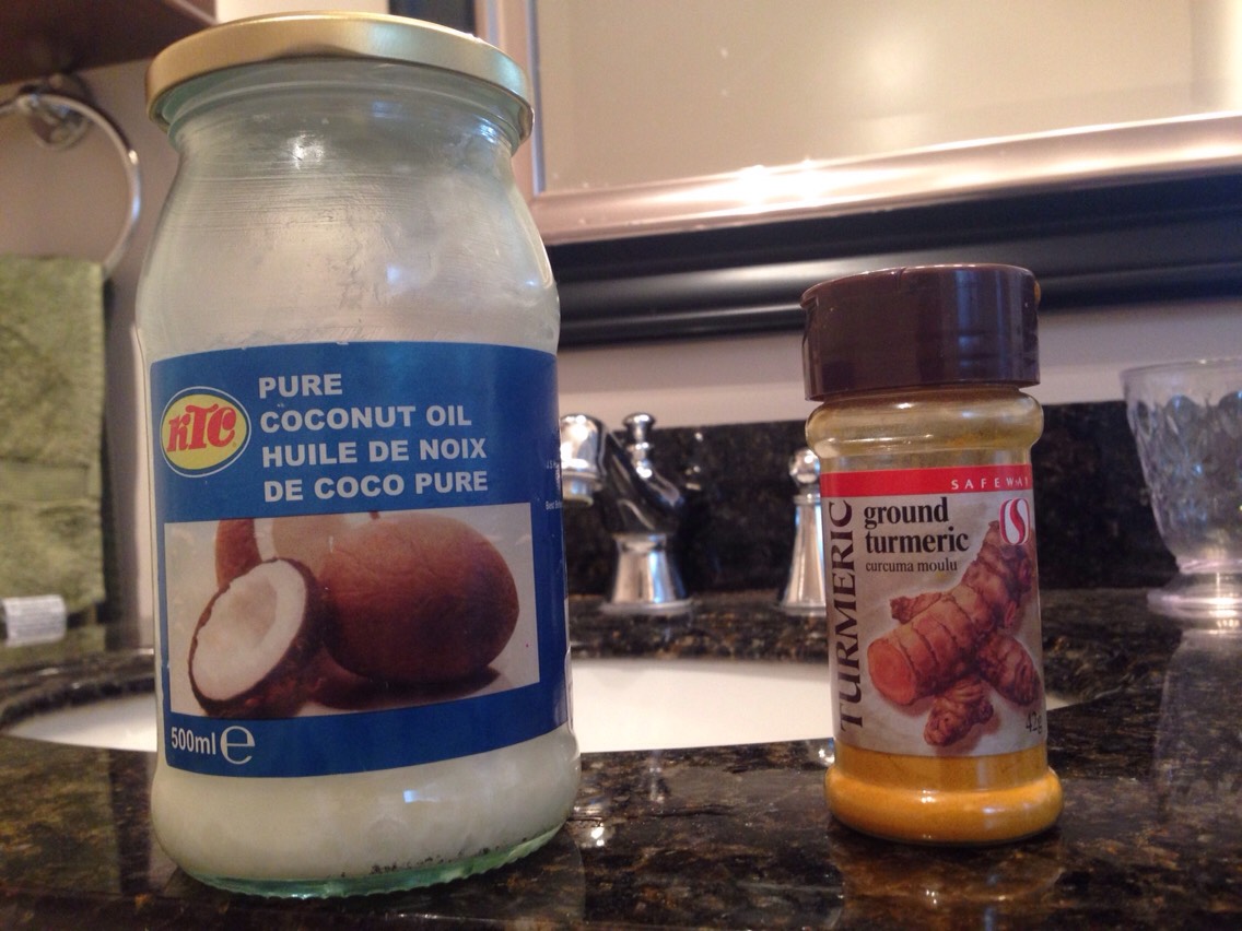 All you need is Coconut Oil and Ground Tumeric