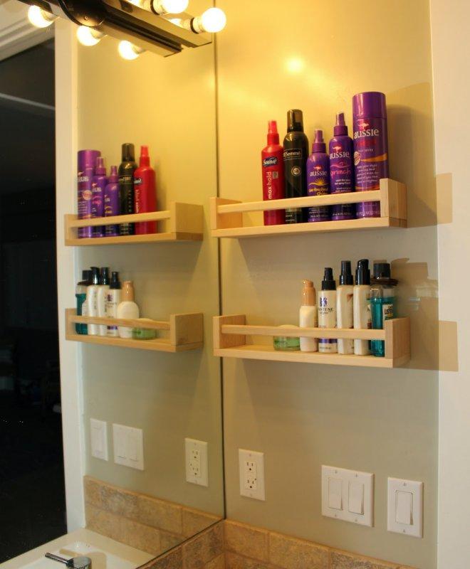 Spice rack, or hair product storage solution? You tell me.