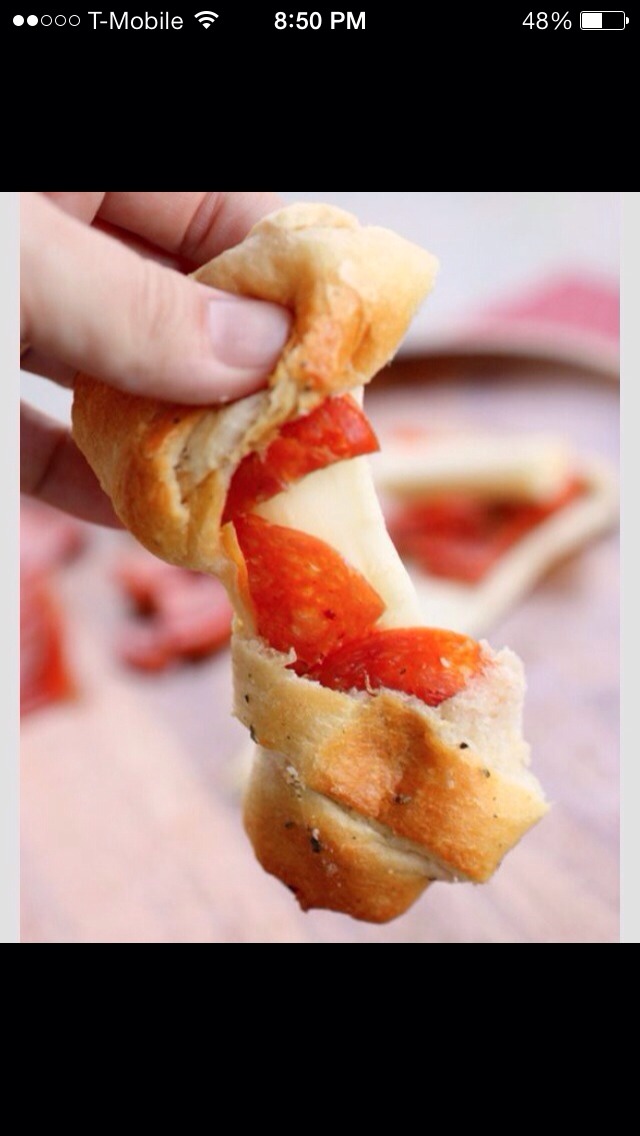 Pepperoni And Cheese Croissant Rolls, Please Like! 