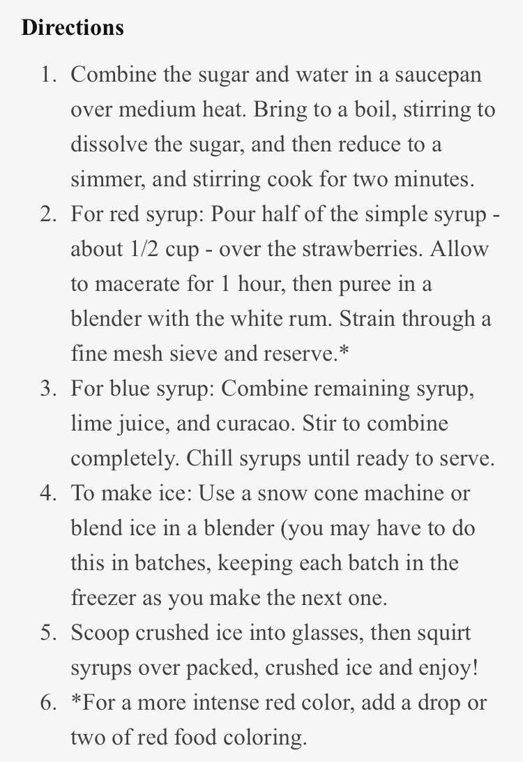 Boozy Snow Cones!!
