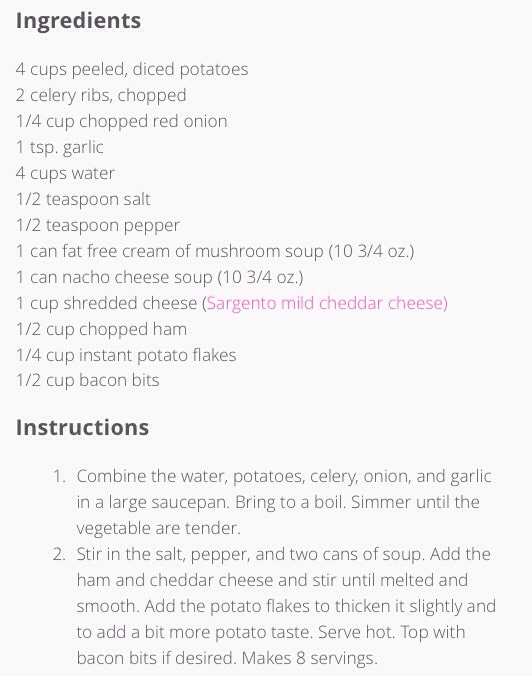 ✨Nacho Potato Chowder✨