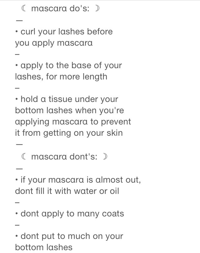 how to Mascara Guide