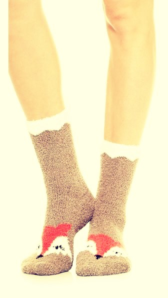 FUZZY SOCKS! So so so so so so so so so so so so so FUZZY!