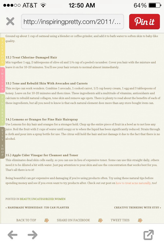 Natural Beauty Tips!!!