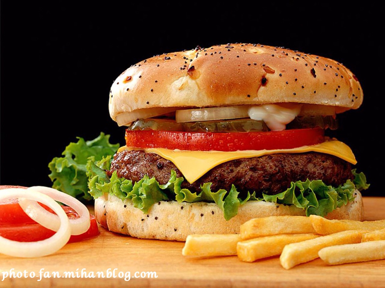 A PROPER BURGER. With juicy meat, fresh salad and the cheese melted to perfection.