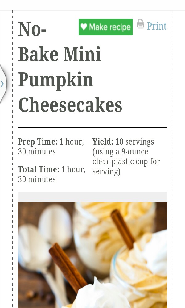No Bake Mini Pumpkin Cheesecakes!