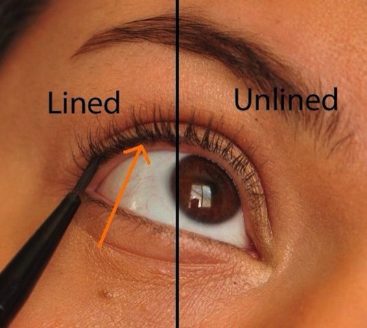 10. Tightlining
What is tightlining? It’s a way of applying your liner right in between your lashes. This is a great way to appear as though you’re not wearing any makeup at all, yet adding a little bit of color and definition to your eyes, and making the base of your lashes appear thicker.
