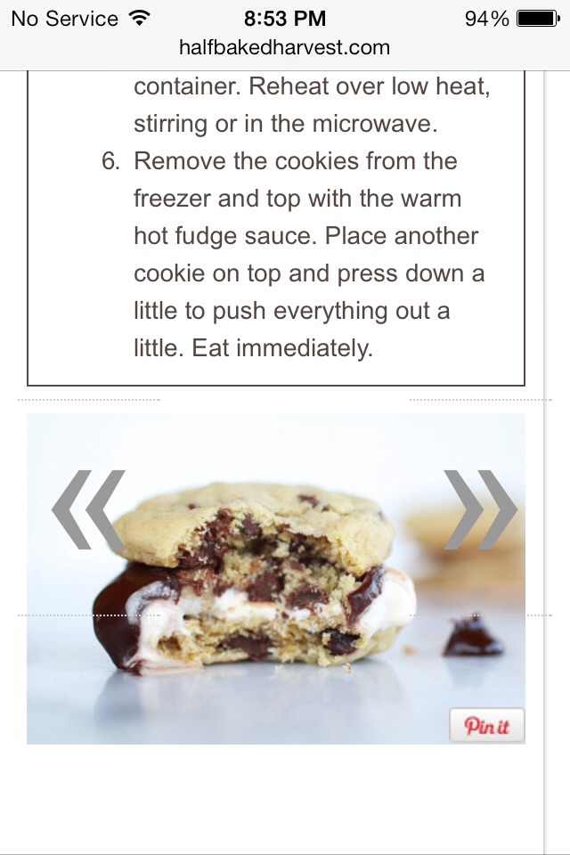 Hot Fudge Cookie Sandwich 