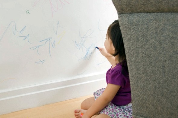 4. Crayon on the walls – Take an unpeeled cucumber and rub the crayon off of the walls in the event that your kid left you some art. You can also use this technique to erase a pen mistake.