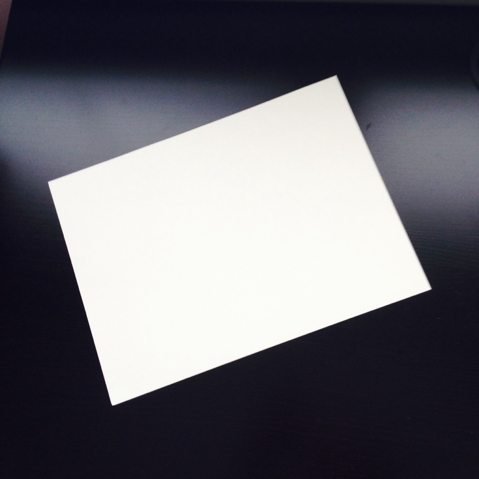 Cardstock paper or any hardish paper