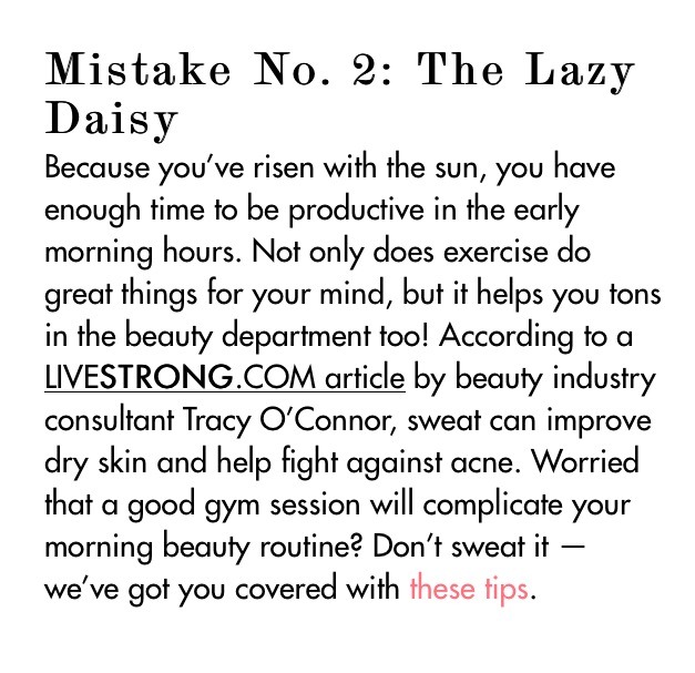 ☀️💤Morning Mistakes To Avoid ☀️💤