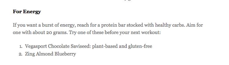 "Protein Bar Buying Guide"