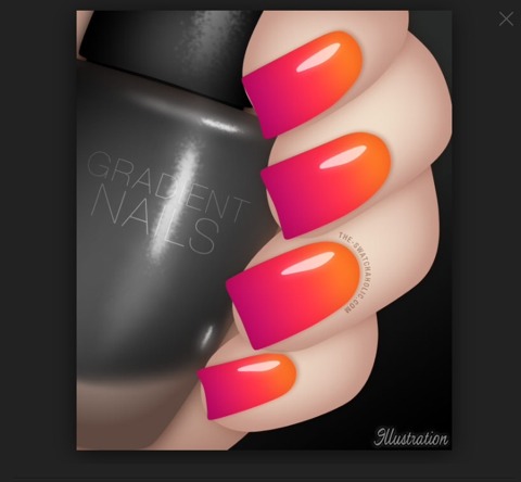 Check Out These Gradient Nails