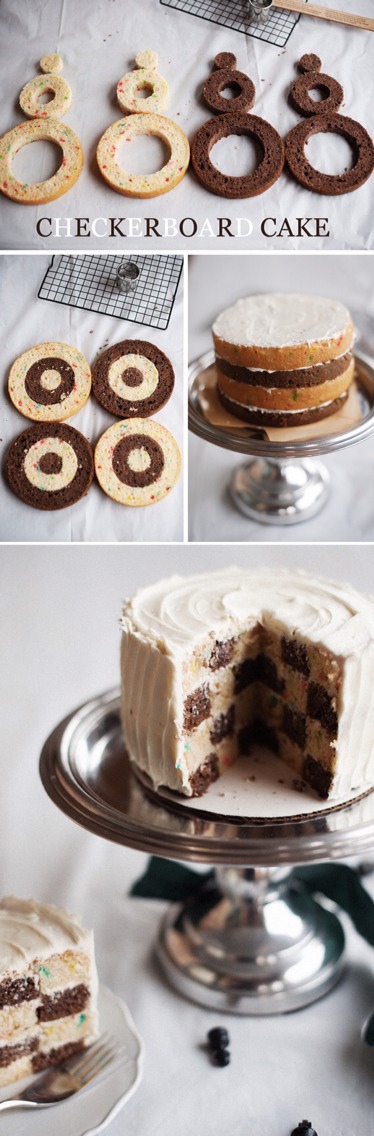 Checkered cake
