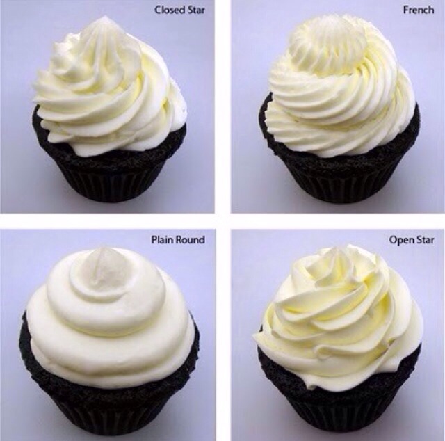 Cupcake Frosting Nozzle Designs 