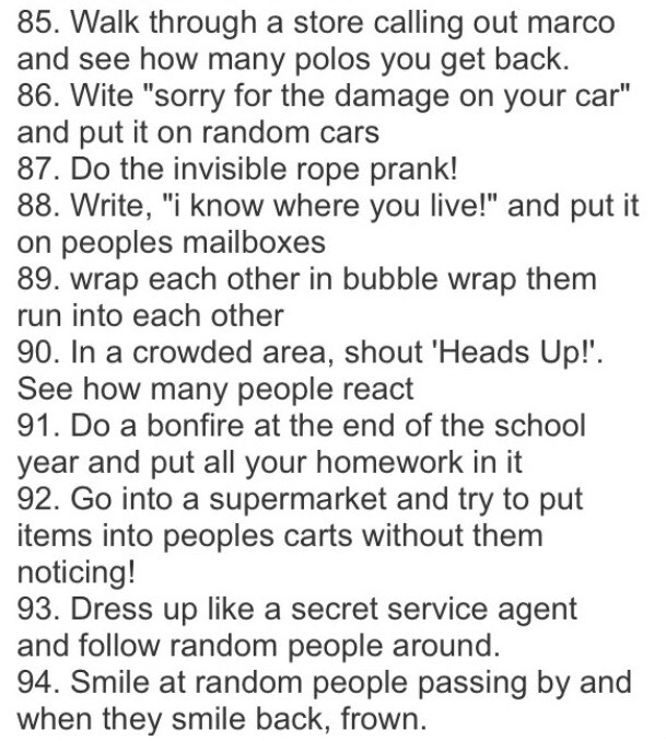100 Crazy Activities To Do With Your BestFriends!ππ