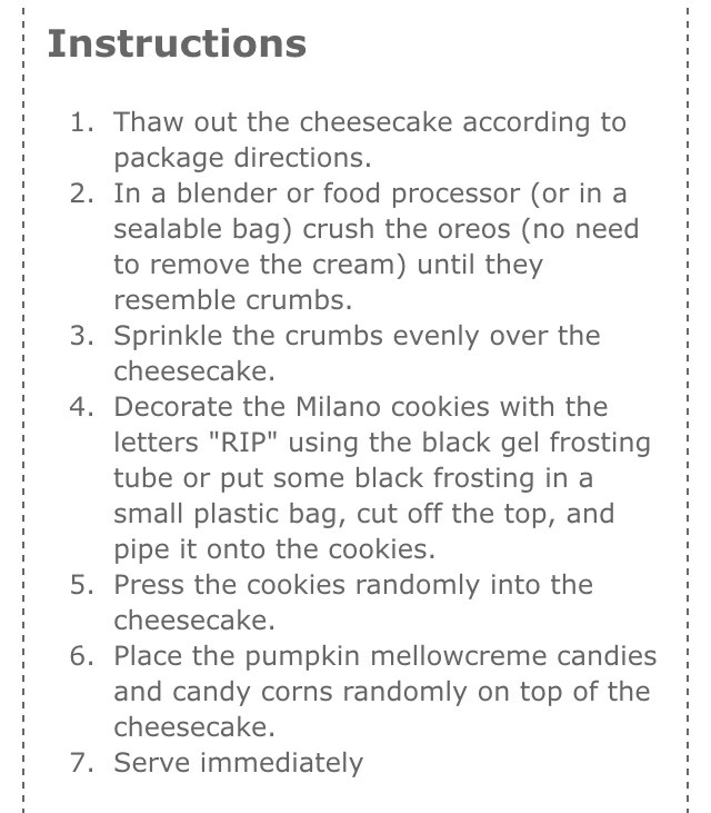 "EASY 10-MINUTE NO-BAKE HALLOWEEN CHEESECAKE"