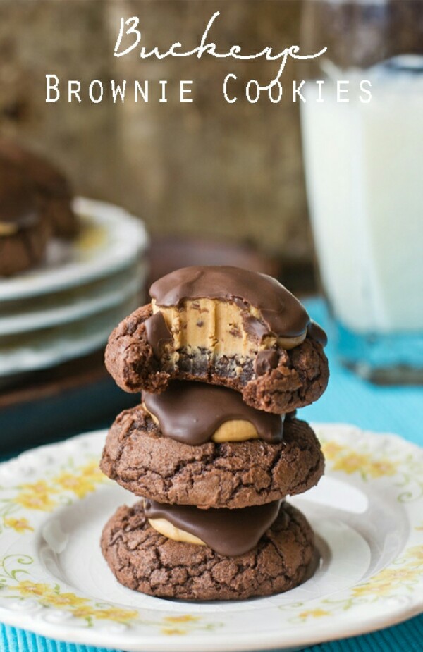 Buckeye Brownie Cookies!!