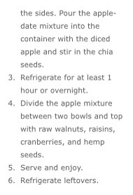 Raw Apple Cinnamon Chia Breakfast Bowl