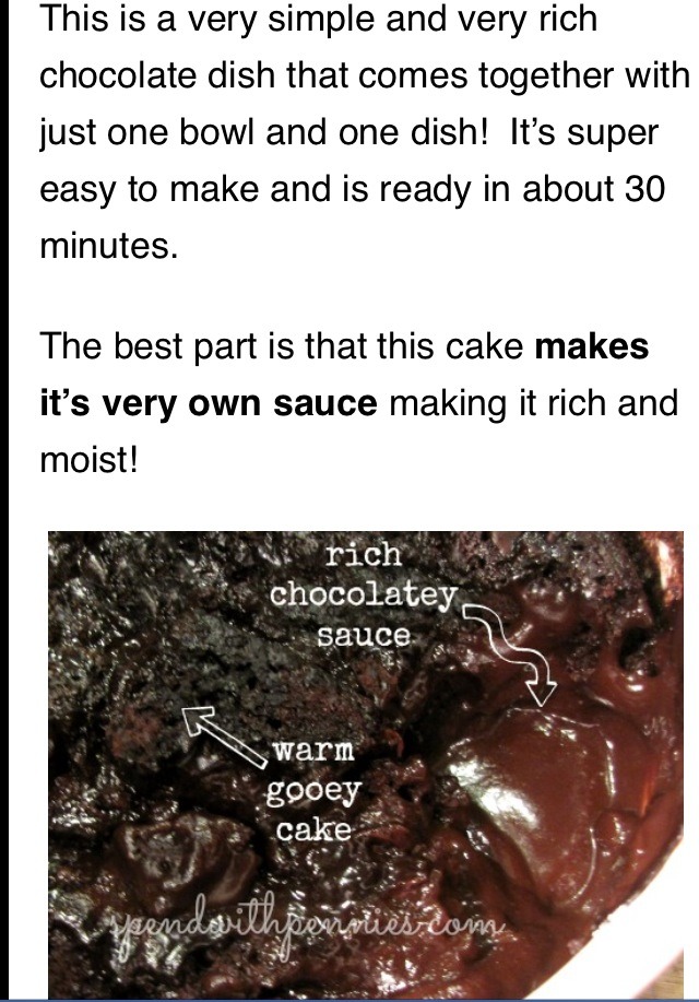 Gooey Chocolate Pudding Cake