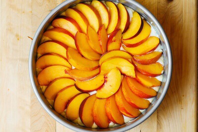 Peach Cream Cheese Cake 