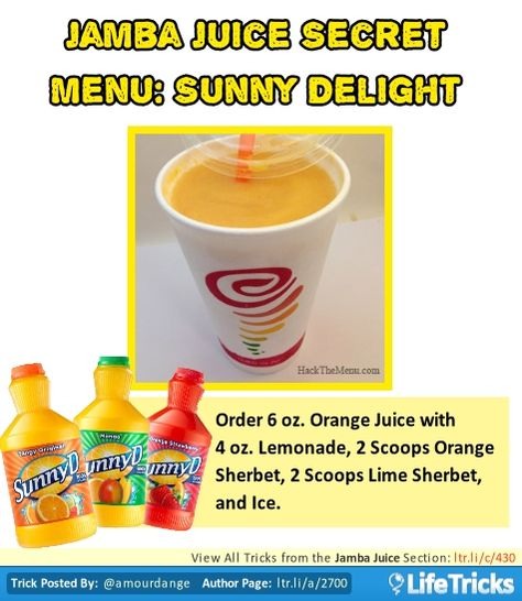 💟✨Jamba Juice Secret Menu & How To Order/ Make Them✨💟