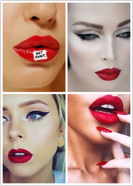 Let's not forget those red lips ladies.