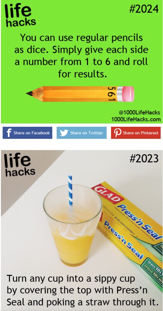 Some Day To Day Life Hacks 😉