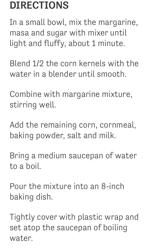 Chevy's Sweet Corn Tamalitos 