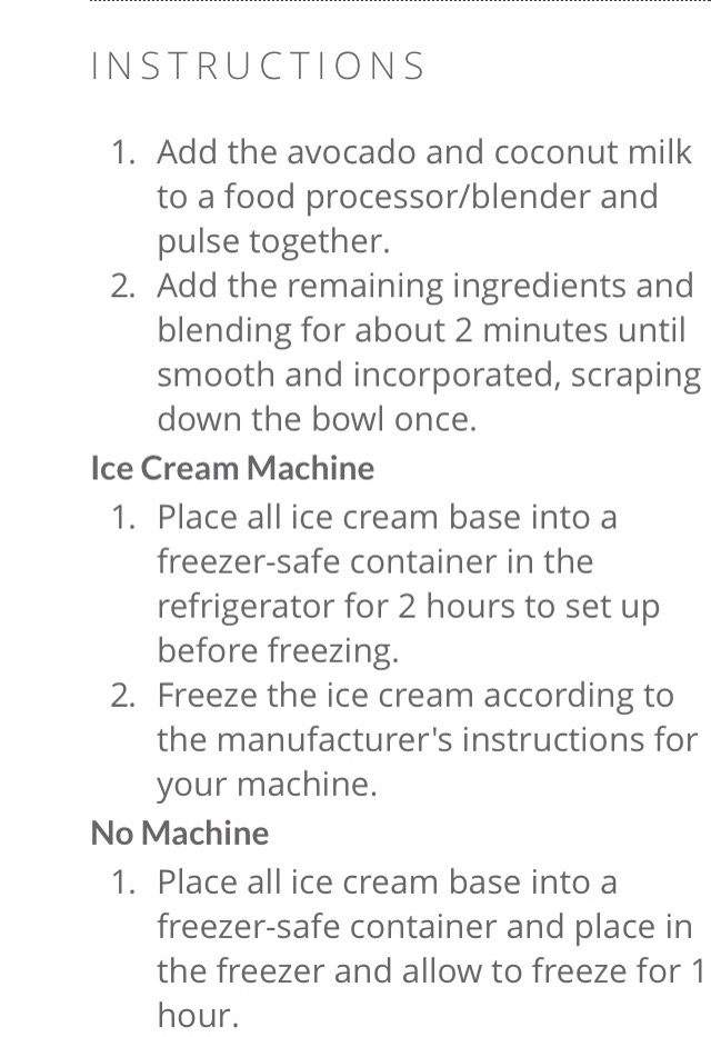Vegan Avocado Chocolate Ice Cream