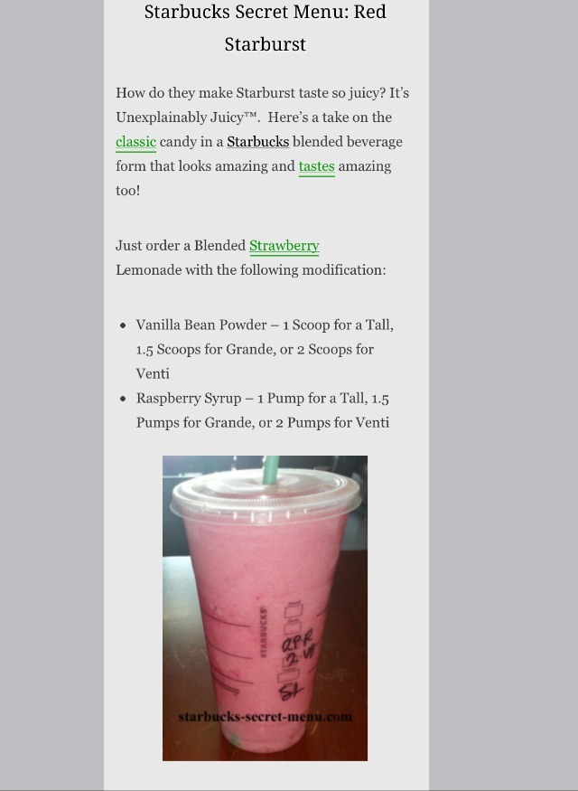 14 Starbucks Secret Menu Drinks
Recipes ...πππ