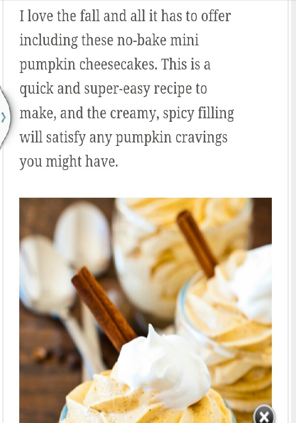 No Bake Mini Pumpkin Cheesecakes!