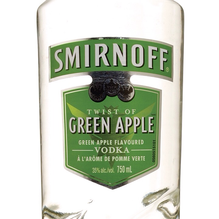 1 oz. of Smirnoff Green Apple Twist