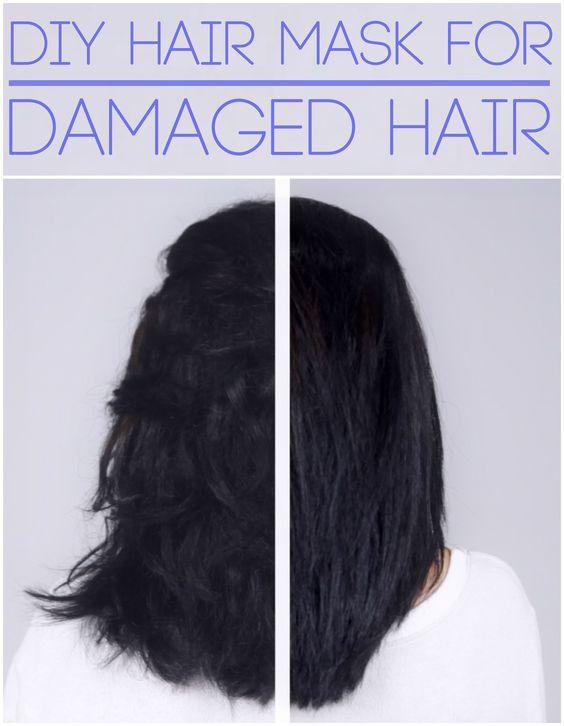 Homemade Hair Mask For Dry Damaged Hair  #homemade #hair Mask #dry #damaged #hair