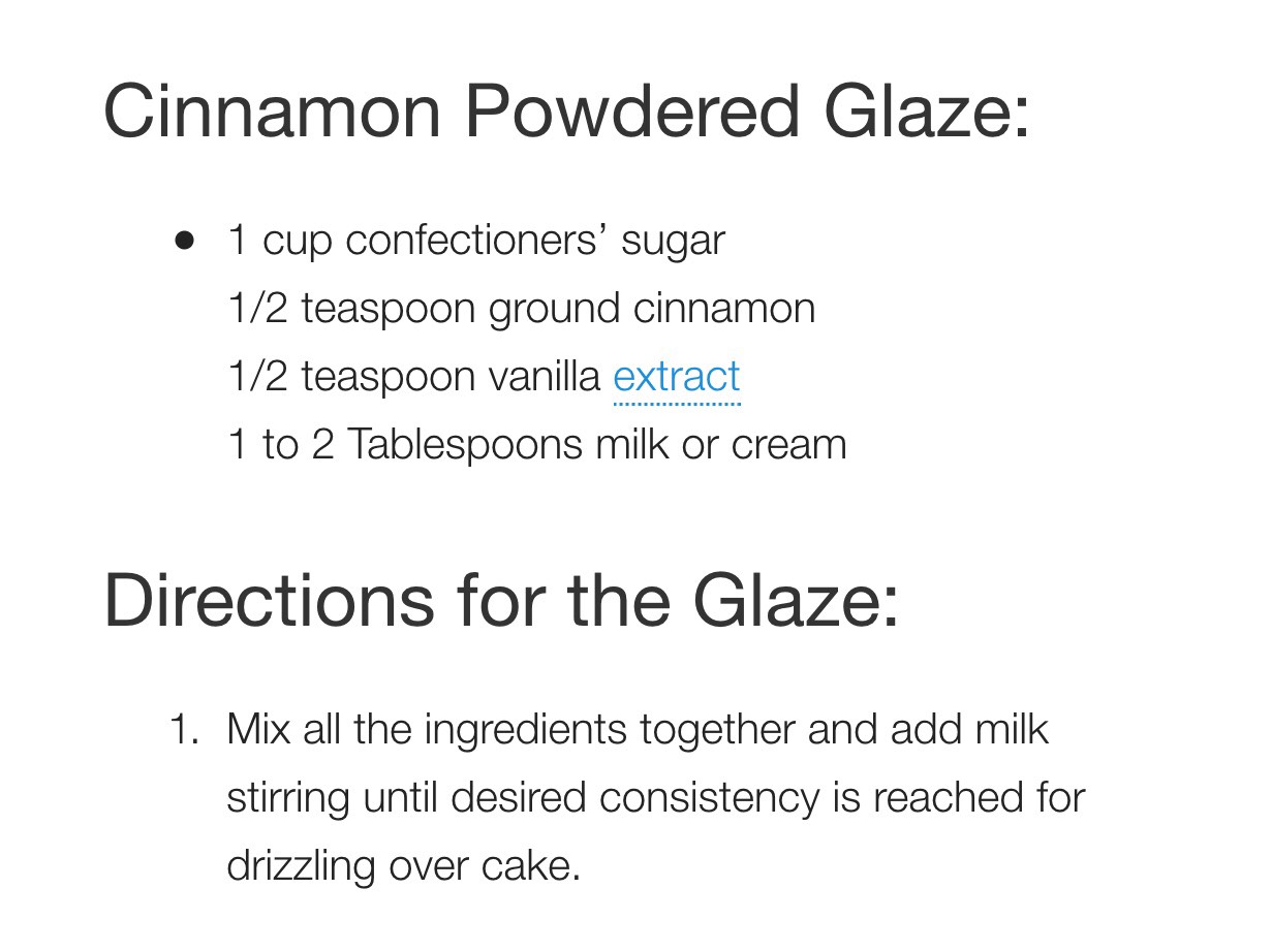Cinnamon Walnut Coffee Cake