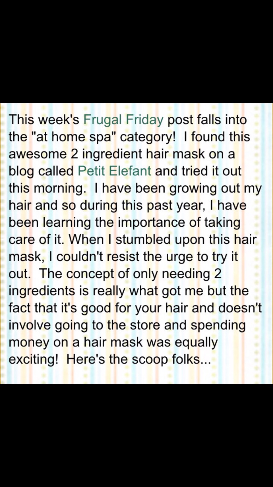 2 Ingredient Super Moisturizing Hair Mask😱