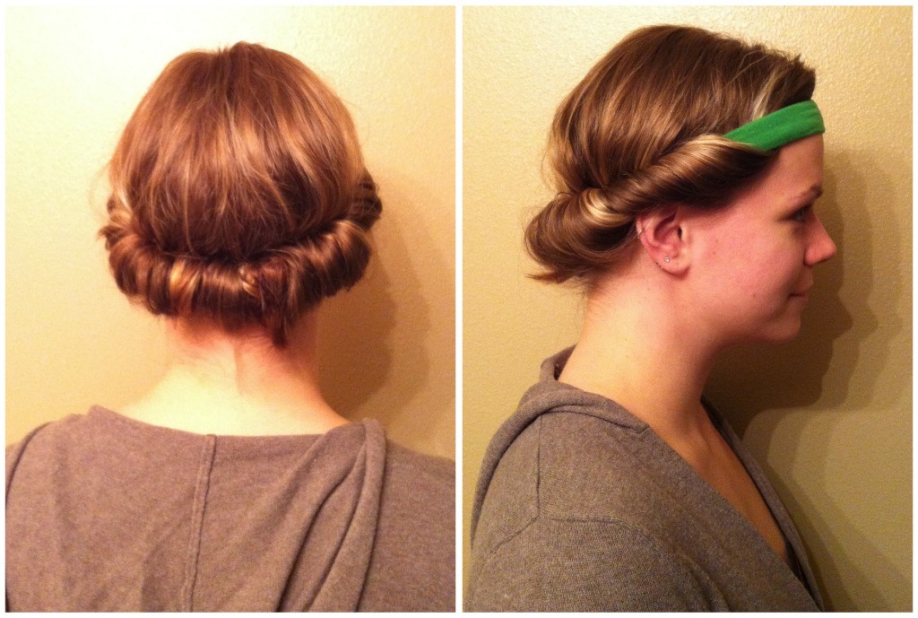 Next you can search the video for this, but basically all you so is wrap all your hair around the headband and sleep! Gorgeous curls will come!