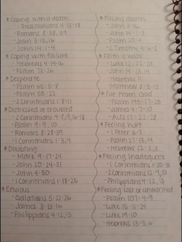 Bible Verses For All Different Emotions! VERY HELPFUL!!