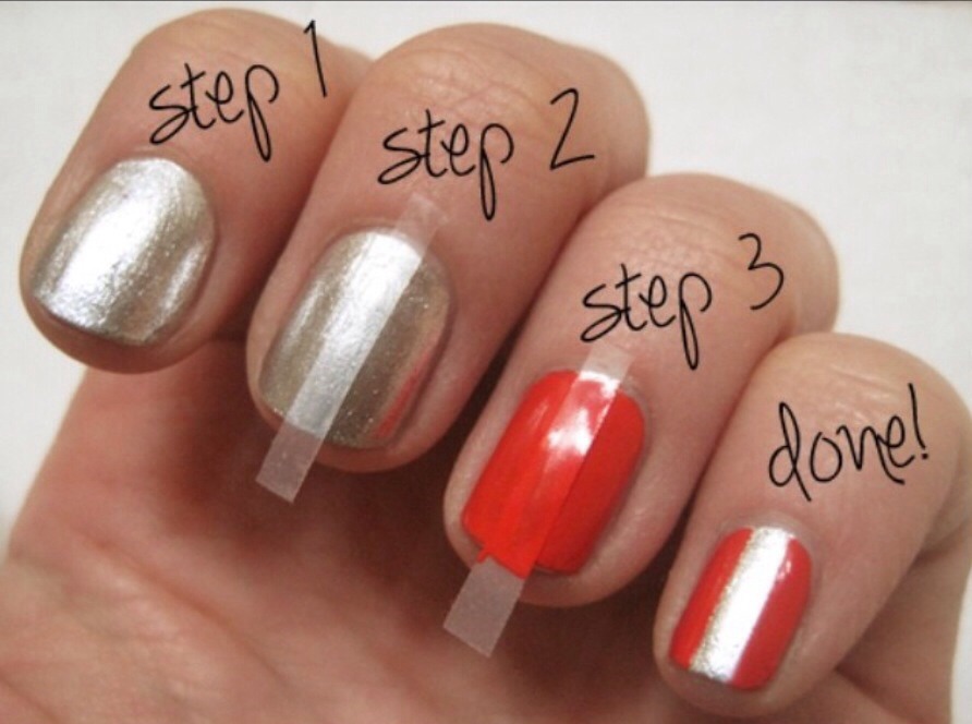3. Easy, Seasonal Stripes
Thank you, Scotch tape, for all that you have given us.