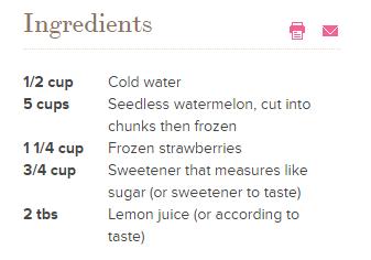 5 Minute Watermelon Strawberry Sorbet 