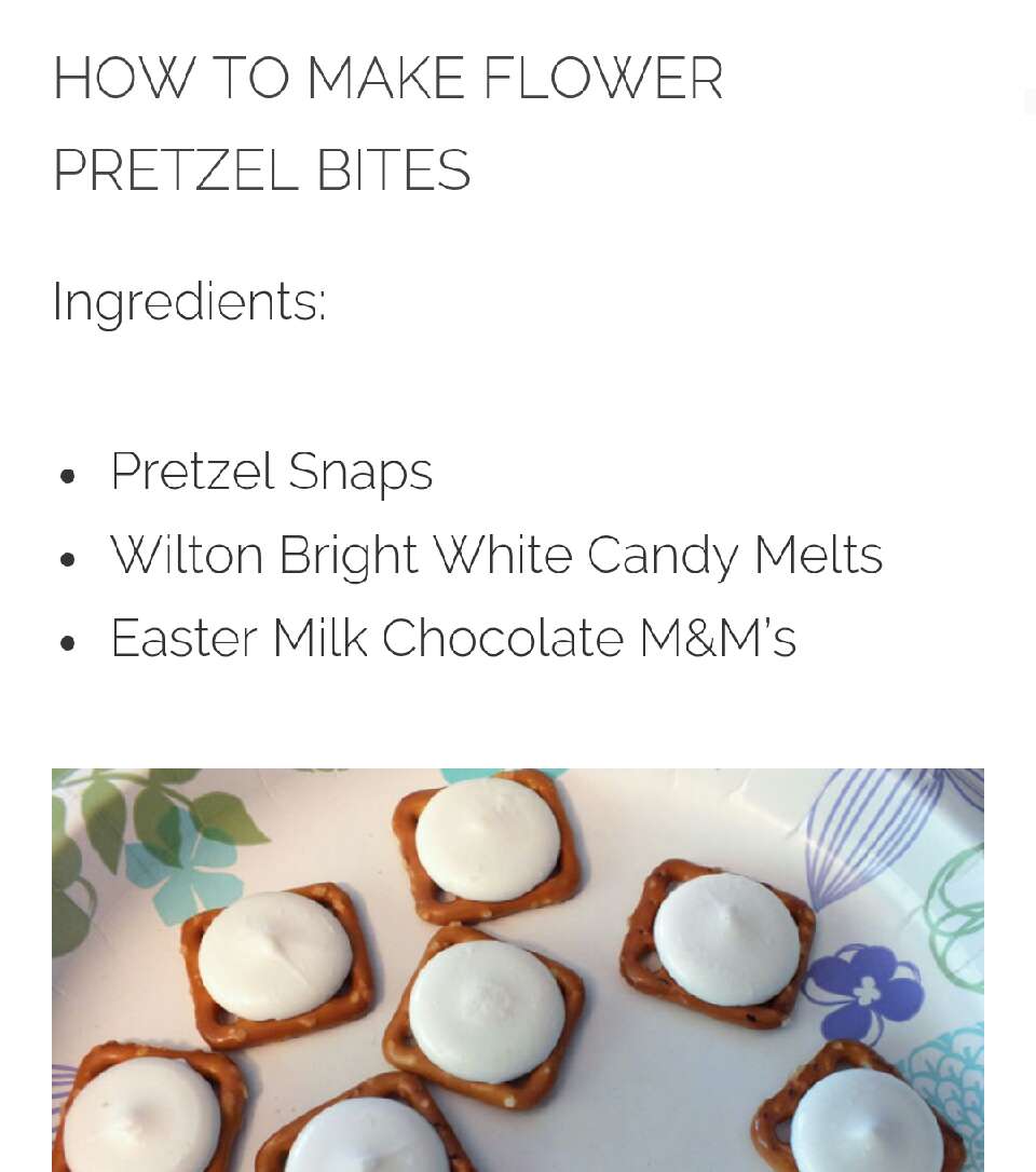 Flower Pretzel Bites!!!