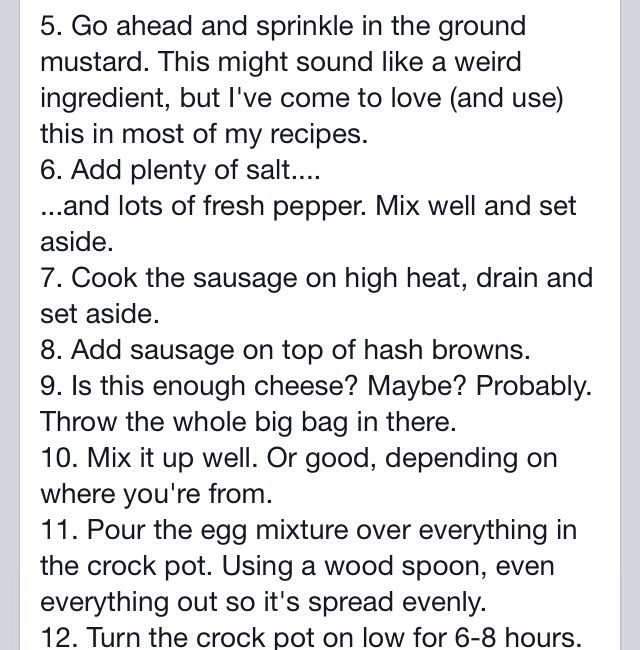 Crockpot Breakfast Casserole. 