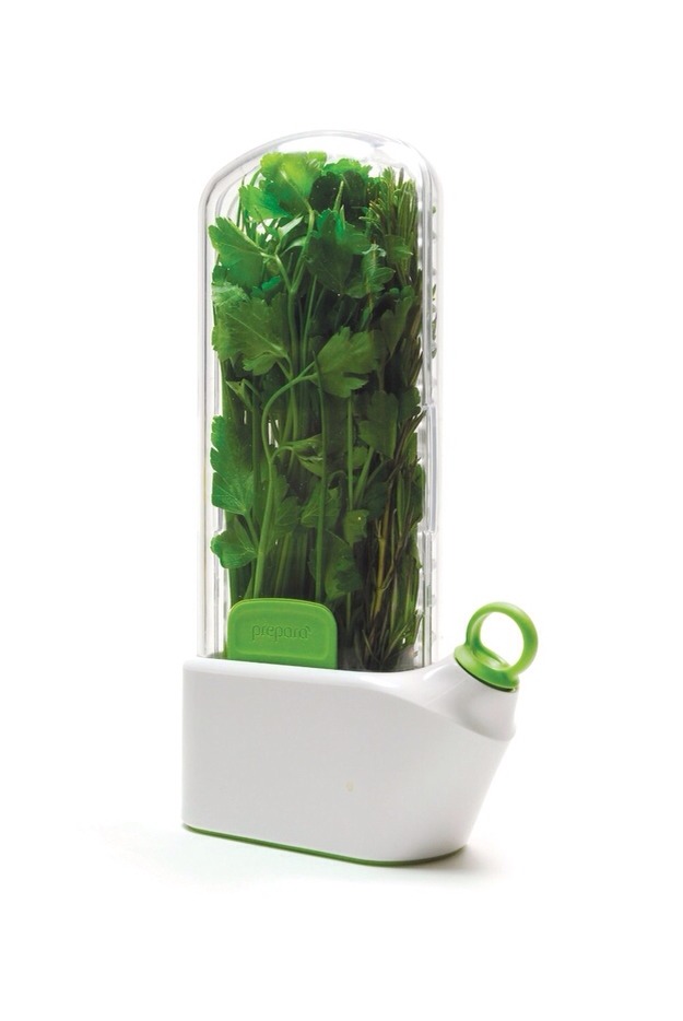 If you use a lot of fresh herbs...
Invest in an Herb Savor. Supposedly, it'll make your herbs last up to three weeks.