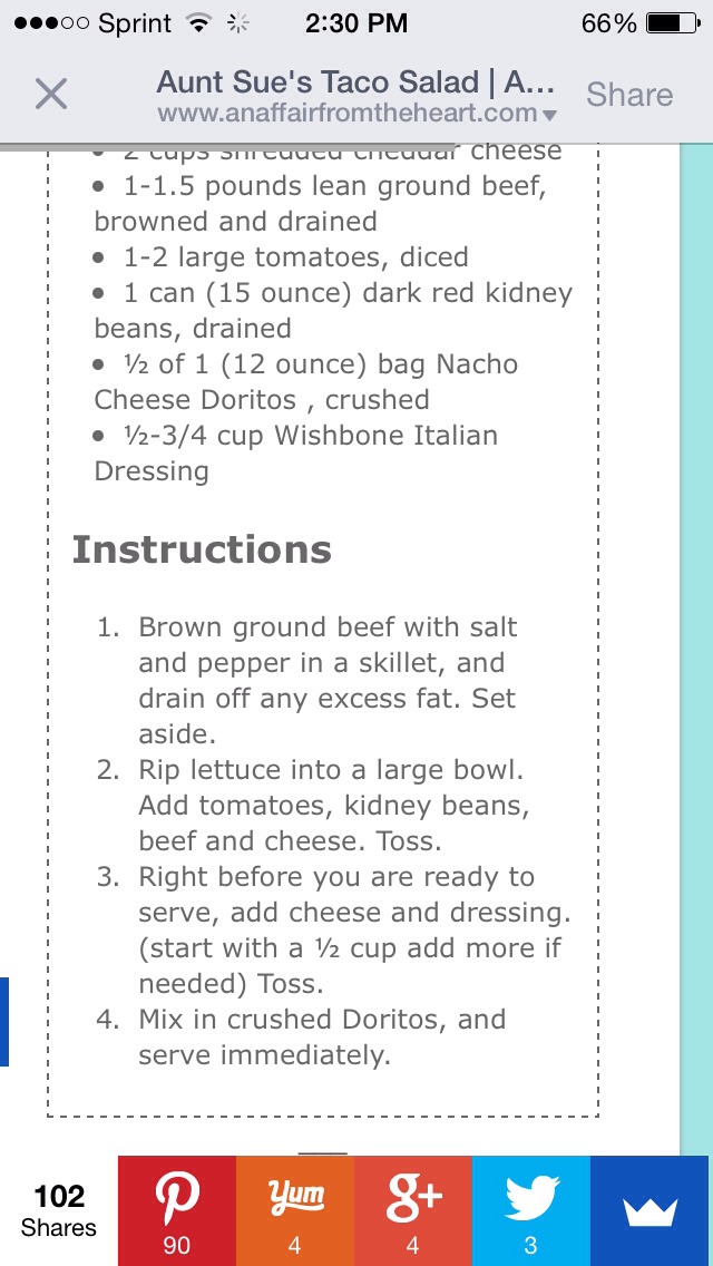 Yummy Taco Salad 