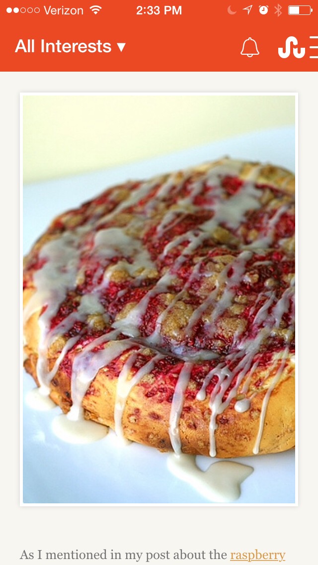 Raspberry Cream Cheese Coffee Cake π